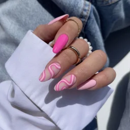 Cotton Candy nails - SEMILAC USA Blog Cotton candy nails