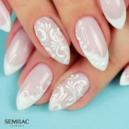 Wedding nail styling 3D - SEMILAC USA Blog Wedding nail styling 3D