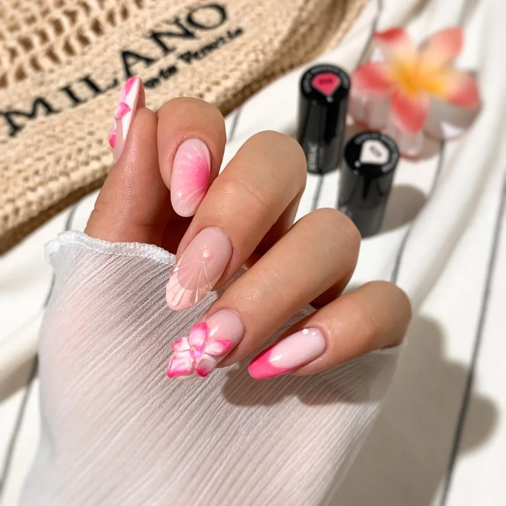 Securing 3D charms and crystals with Semilac Hybrid Polish top coats - SEMILAC USA Blog 3D nail charms