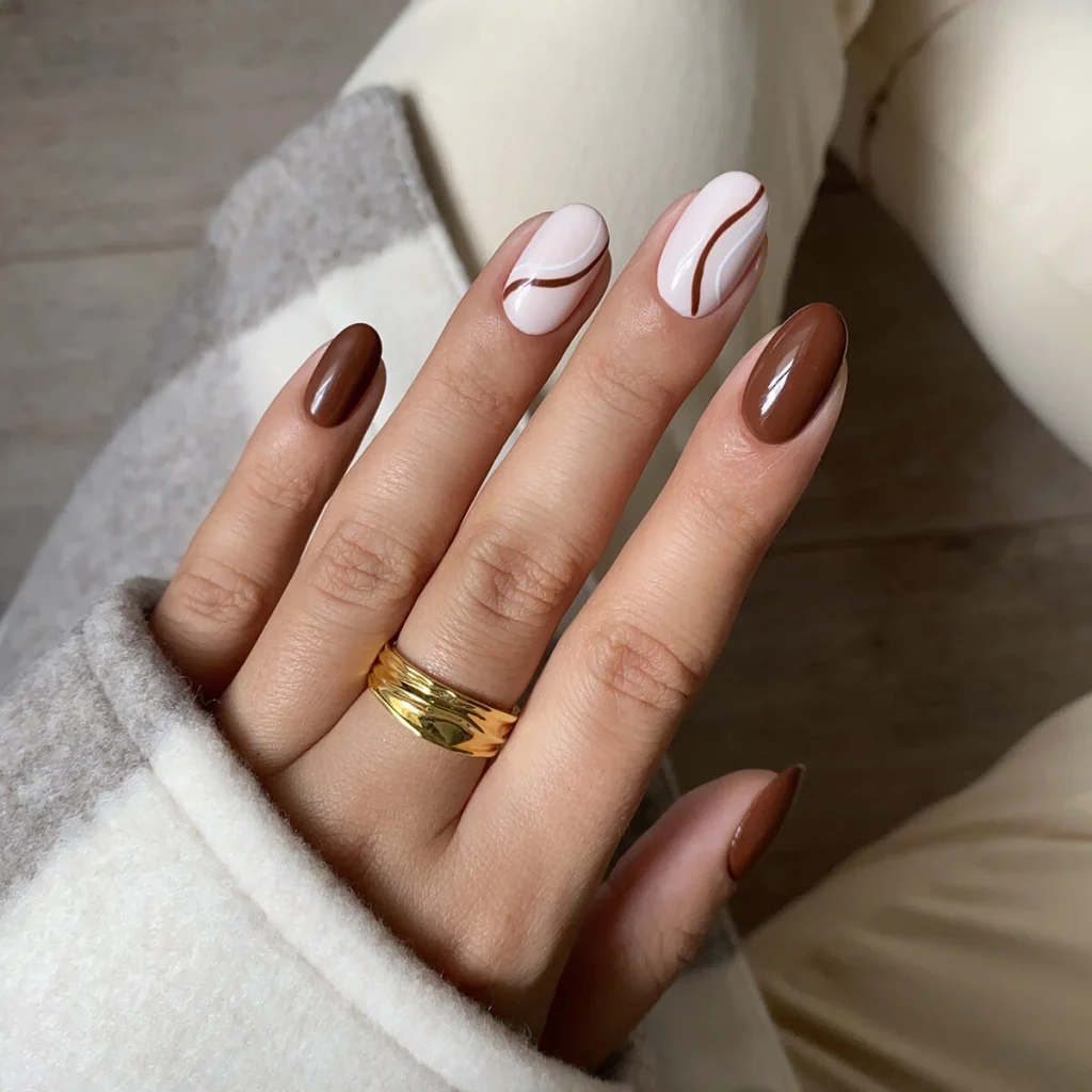 Trending espresso shades and brown aesthetics for Semilac UV Hybrid - SEMILAC USA Blog brown nails