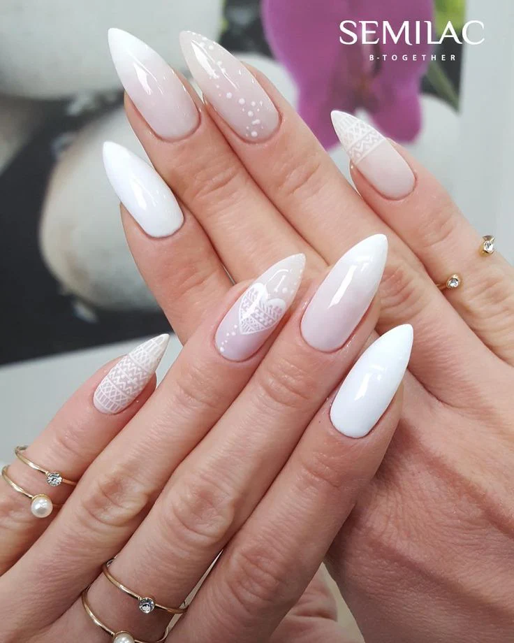 Wedding nails styling - SEMILAC USA Blog Wedding nails styling