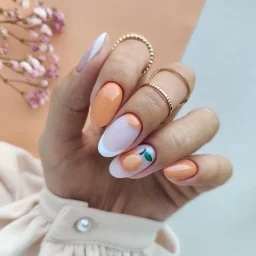 Coral and Peach Pink Nails The Softest Summer Look with Semilac Hybrid Polish - SEMILAC USA Blog Peach Pink Nails