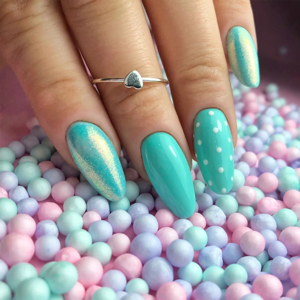 How to Do Polka Dot Nails Dotting Techniques with Semilac UV Hybrid - SEMILAC USA Blog polka dot nails