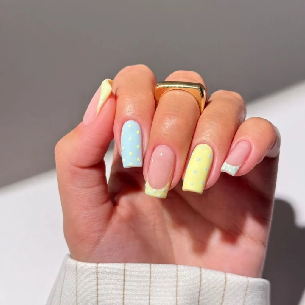 Pastel Sorbet Nails Soft Summer Shades - SEMILAC USA Blog Pastel Sorbet Nails: